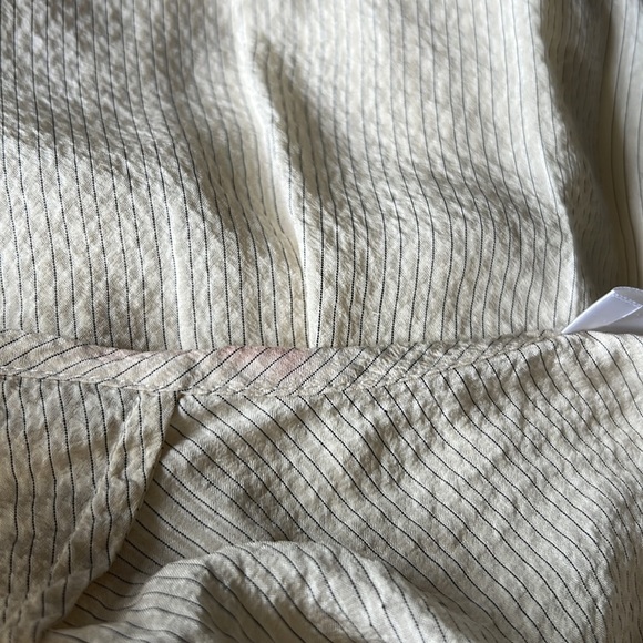 ANINE BING Madison Silk Mini Boho Dress White Black Stripe Size XS - Picture 14 of 15